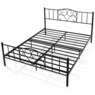 Elba Queen-Sized Platform Bed, Black, large