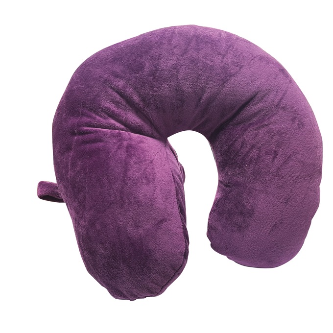 Side Sleep Head Cradle Pillow, Purple, large