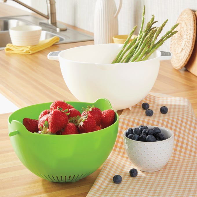 Prep Works Rinse and Drain Bowl & Colander, , large