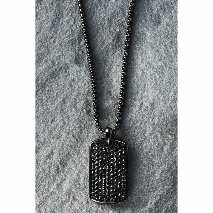 Majesty Crystal Ion Dogtag Pendant, , large