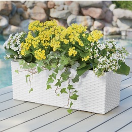 Horizontal Woven Self Watering Planter, , large
