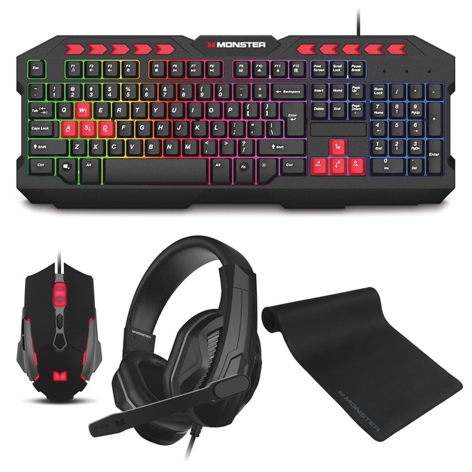 Monster Campaign 4-Piece Gaming Bundle, , large