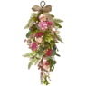 Pink Teardrop Swag with Burlap Bow, , large