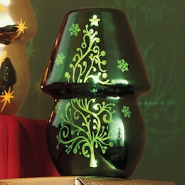 LED Glass Hurricane-Style Lamp, , large