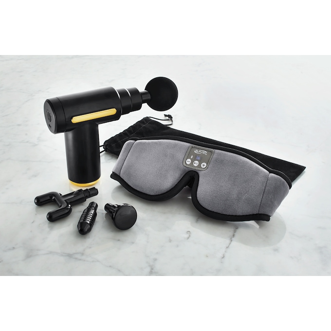 Percussion Massager & Eye Mask Set, Multi, large