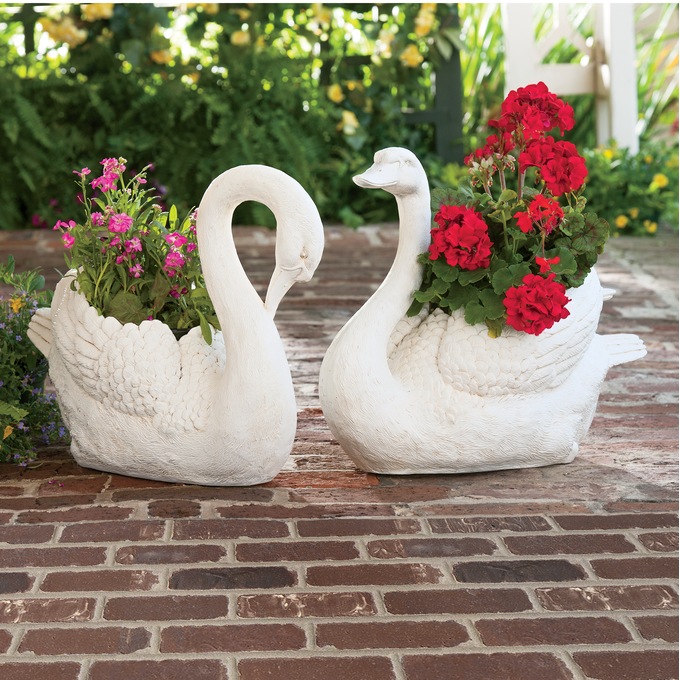Swan Planters &ndash; Buy Both and Save, , large