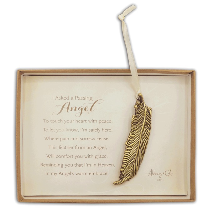 'Passing Angel' Feather Ornament, , large