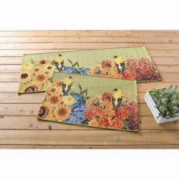 Indoor/Outdoor Garden Birds Rug, , large
