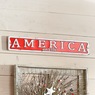 America Enamel Sign, , large