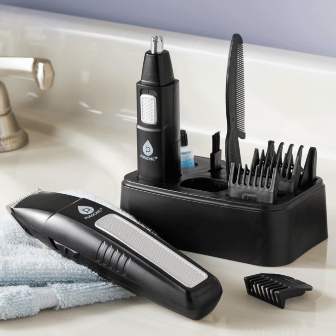 Men's Grooming Kit with Stand, , large