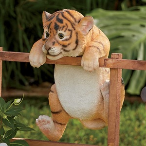 Tiger Peek-A-Boo Statue, , large