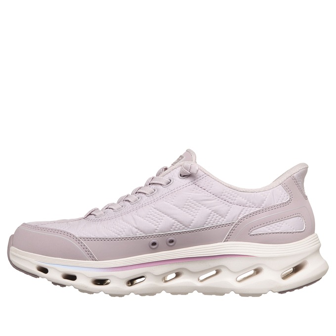 Skechers Women&rsquo;s Go Walk Glide Step 2.0 Cozy Walker Shoe, Light Mauve, large