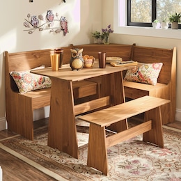 Essen Pine Dining Nook with Bench, , large