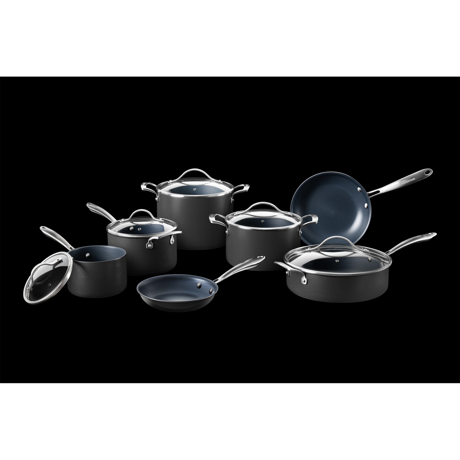 Guy Fieri Flavortown 12-Piece Laser Titanium Cookware Set