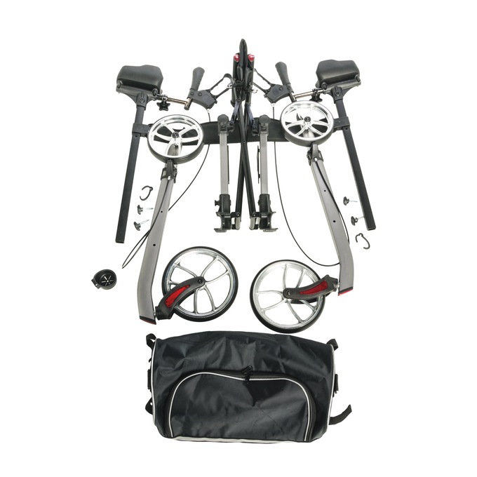 Upright Rollator, Graphite, large