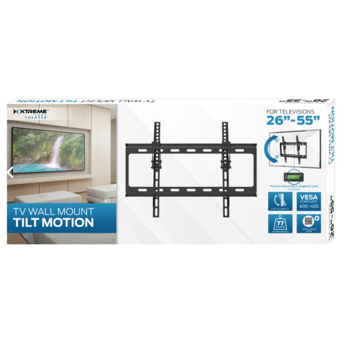 Xtreme TV Tilting Wall Mount 26&ndash;55", , large