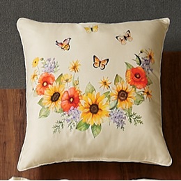 Harvest Floral Accent Pillow, , large