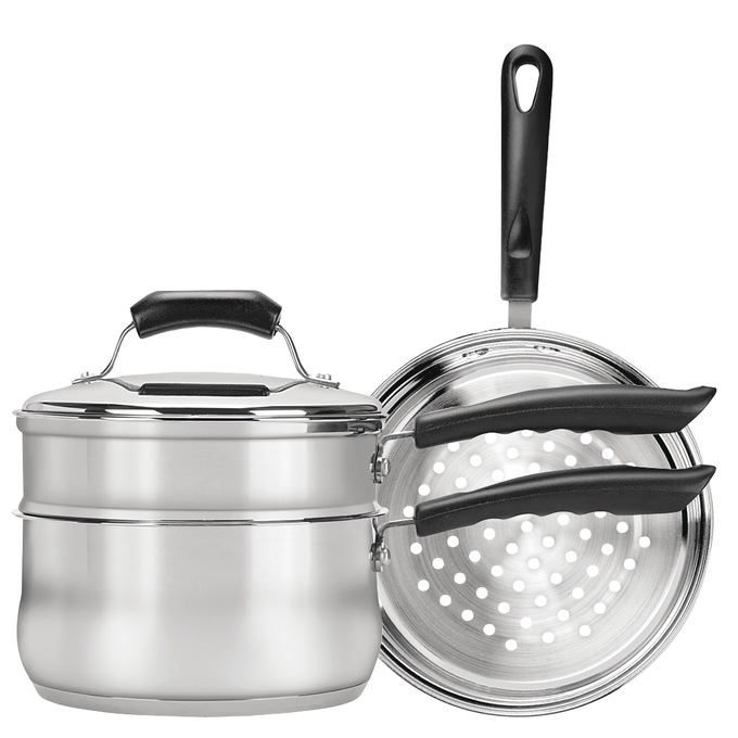 4-Piece Range Kleen 3-Quart Double Boiler Set, , large
