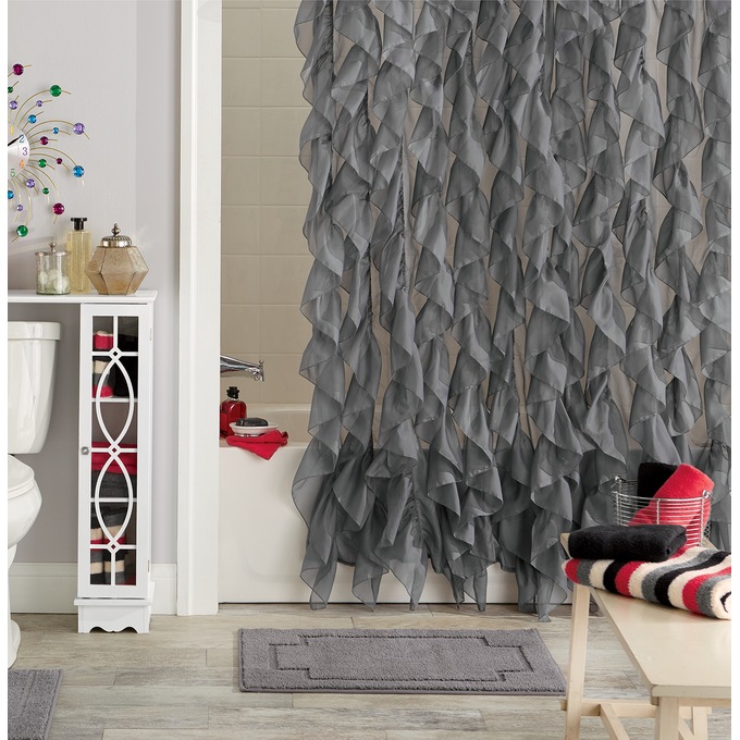 Cascade Shower Curtain, , large
