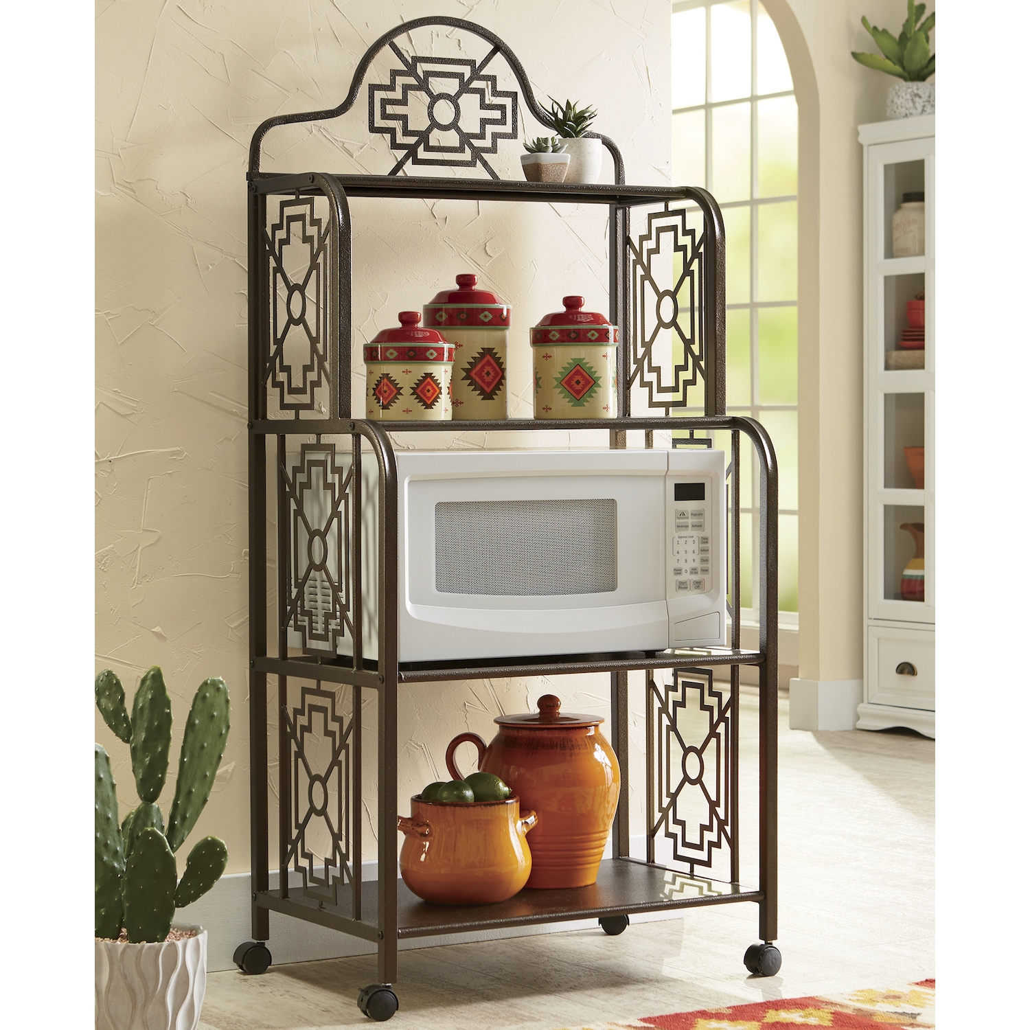 Southwestern Microwave Cart And Thin Man Seventh Avenue Southwestern Microwave Cart Large