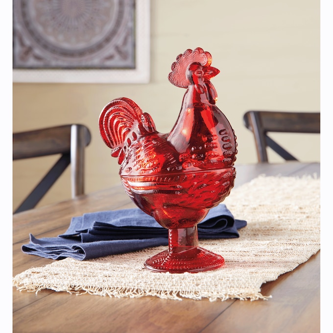 Filled Rooster Candle, , large