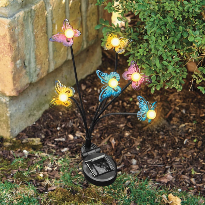 Solar Butterfly Swaying Lights, , large