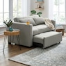 Convertible Loveseat with USB and Cupholders, Gray, large