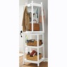 Swivel Coat Rack, White, large