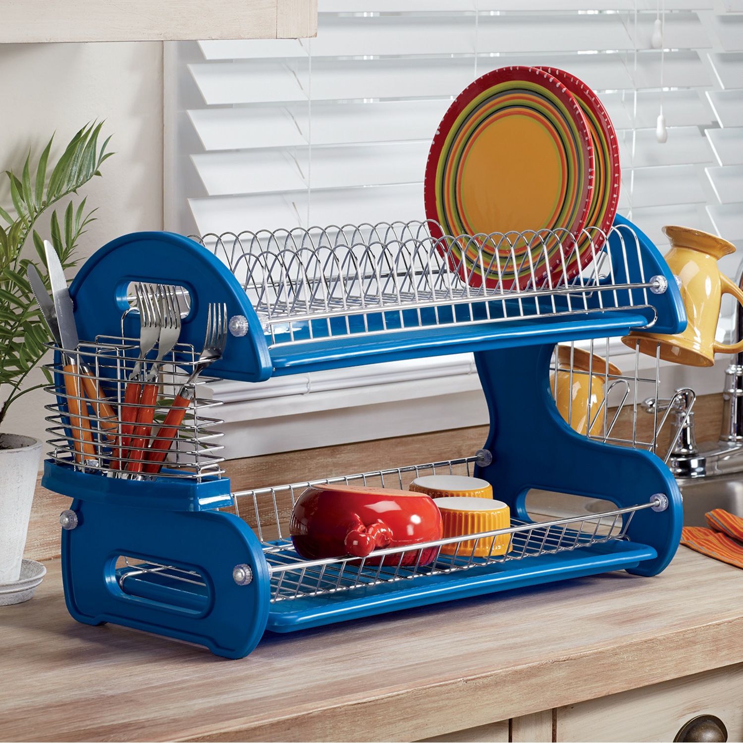2 Tier Dish Rack Seventh Avenue
