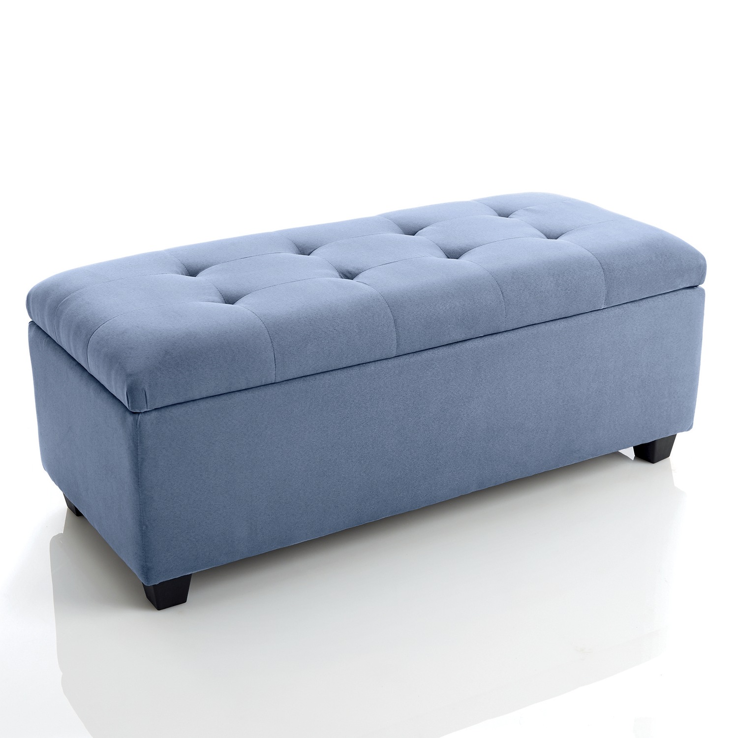 Plush Storage Ottoman Seventh Avenue