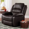Overstuffed Recliner, Brown, large