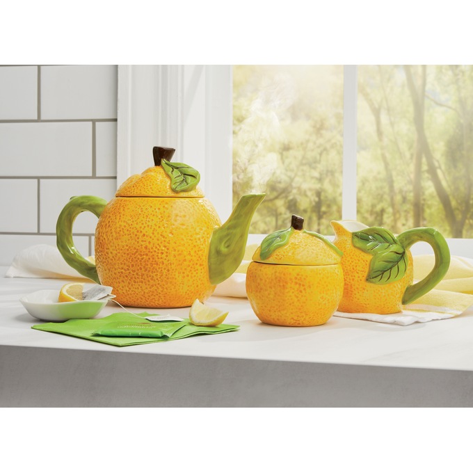 Lucky Lemon Teapot Serving Set, , large