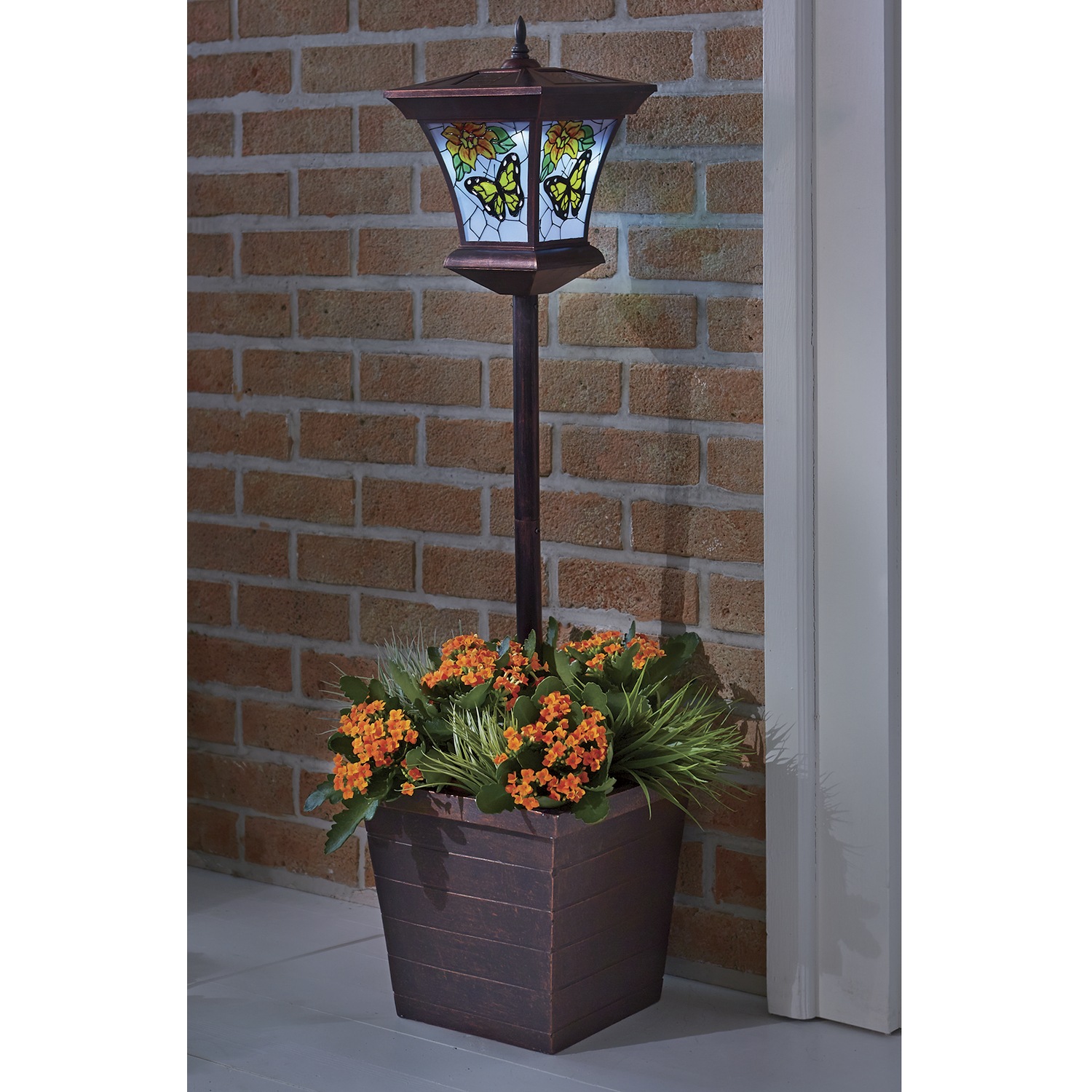 Solar Butterfly Lantern Planter Seventh Avenue