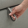 Convertible Loveseat with USB and Cupholders, Gray, large