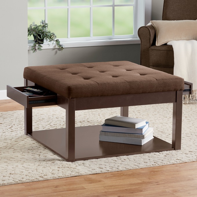 Square Ottoman Coffee Table Seventh Avenue