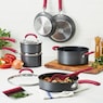 Rachael Ray® 11-Piece Create Delicious Hard-Anodized Cookware Set, Red, large