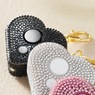 Rhinestone Heart Charm Alarm and LED Light with Easy Push-Button Operation, , large