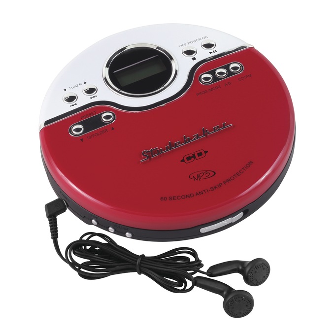 Studebaker Joggable Portable CD/MP3 Player, , large