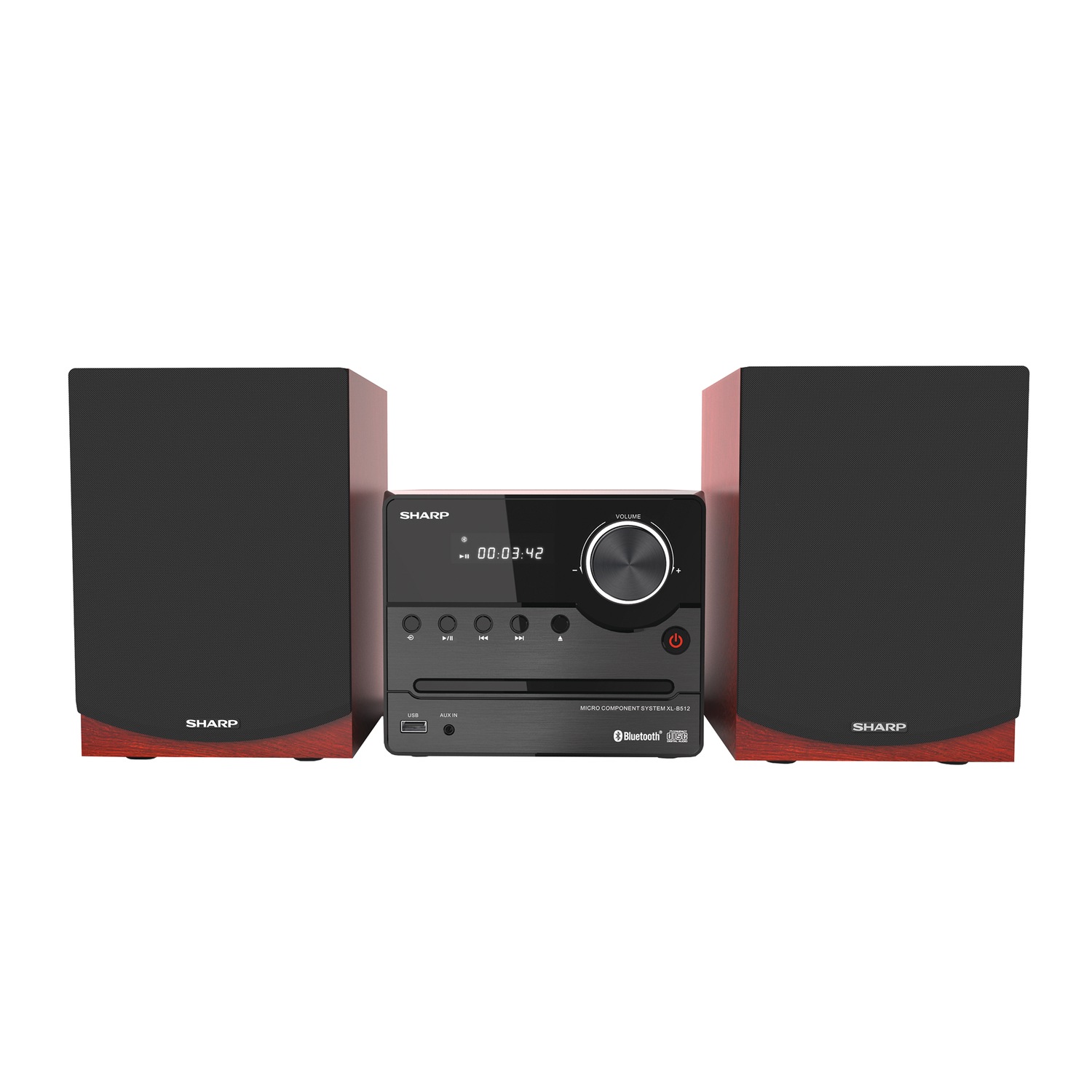 Sharp Micro Stereo System with CD/MP3/FM/Bluetooth | Seventh Avenue