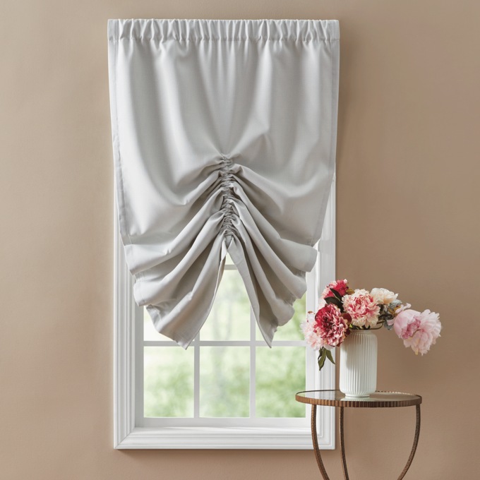 Pull Up Blackout Shade, Beige, large