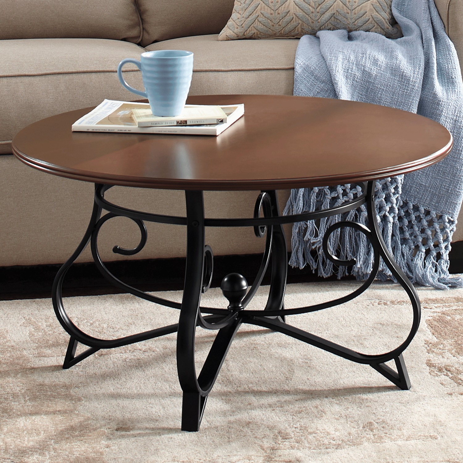 Vivienne Scroll Coffee Table | Seventh Avenue