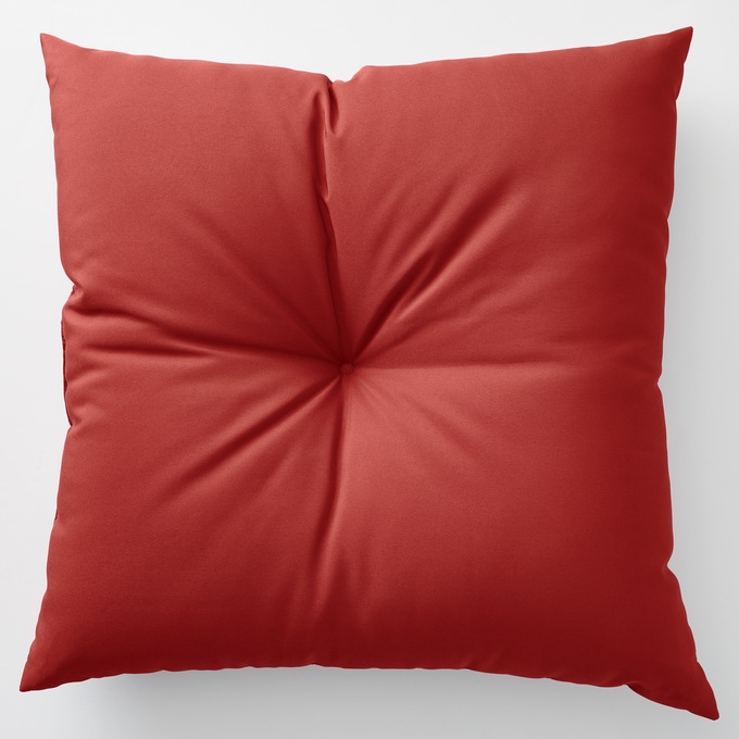 Button-Tufted Outdoor Pillow, , large