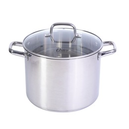 Oster Adenmore 12-Quart Stainless Stock Pot with Lid, , large