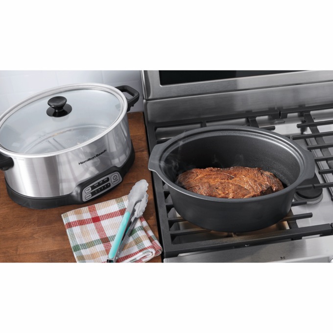Hamilton Beach 6-quart Sear & Cook Slow Cooker, , large