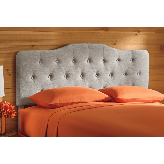Tunica Queen-Sized Tufted Headboard, Light Gray, large
