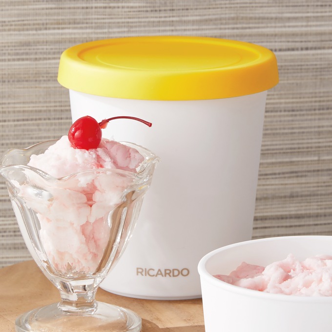 Ricardo Ice Cream Container, Yellow, large