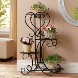 Scroll Heart Plant Stand, , large