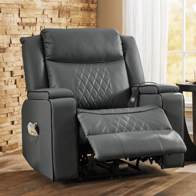Hattie Power Recliner with Storage, , large
