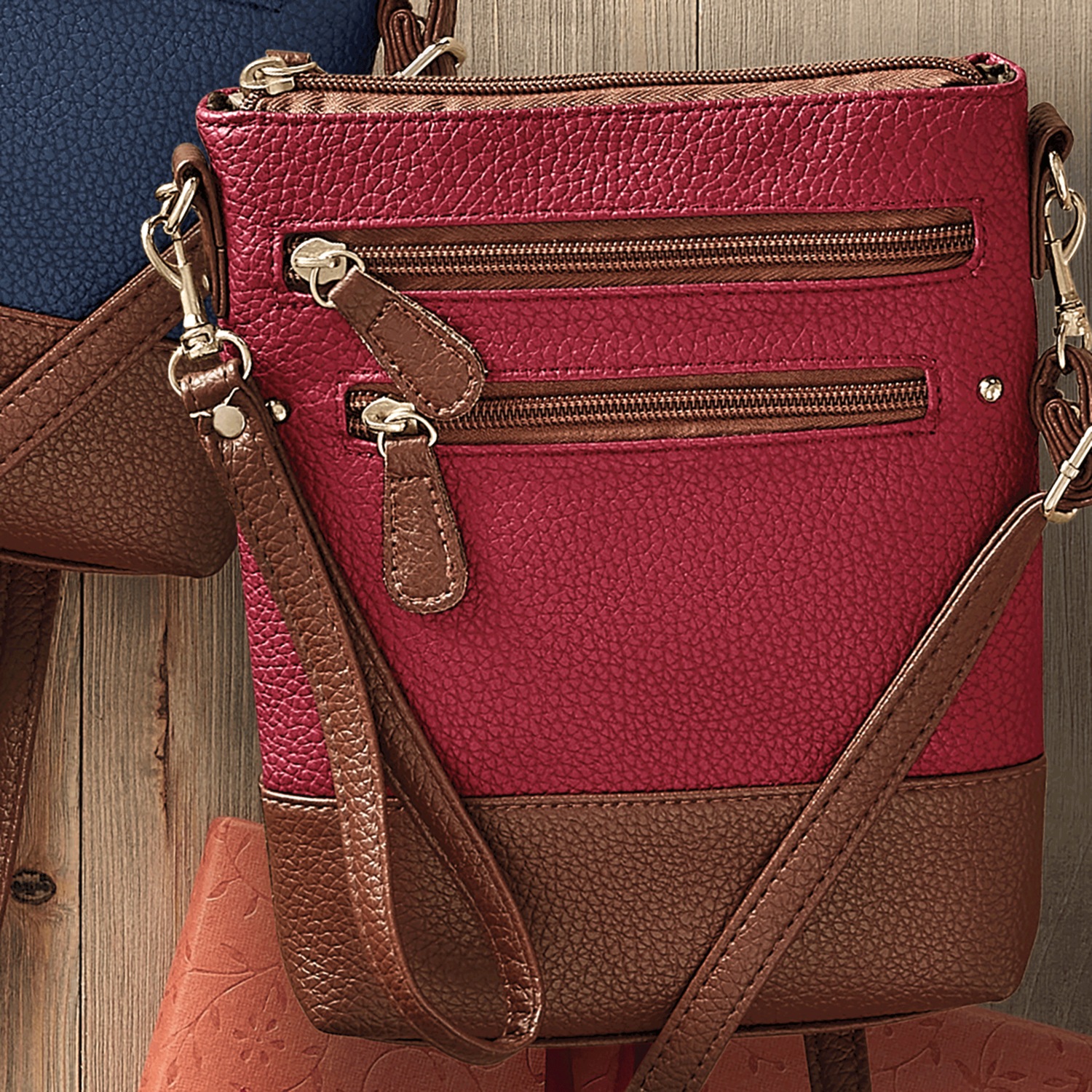 Astra Colorblock Slim Crossbody with Multiple Pockets | Seventh Avenue