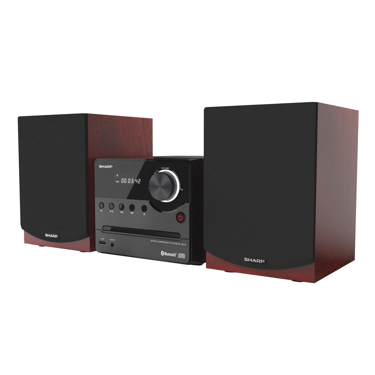 Sharp Micro Stereo System with CD/MP3/FM/Bluetooth | Seventh Avenue